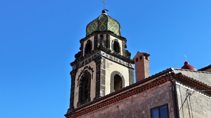 Fototapeta na wymiar Solopaca - Cupola del campanile di San Mauro