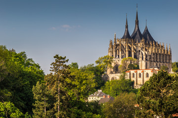 The Cathedral of St Barbara in Kutna Hora, Czech Republic, Europe. UNESCO World Heritage Site