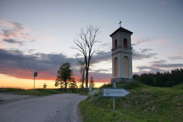 Kapliczka. Gietrzwałd. Sanktuarium Maryjne. Polska - Mazury - Warmia.