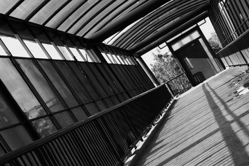 Obraz premium Footbridge in perspective