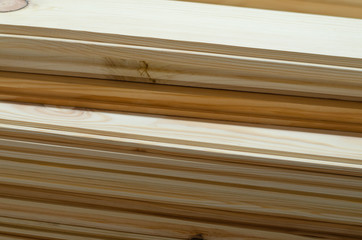 Wood background. New material for construction. carved chipboard parts.