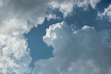 blue sky with clouds
