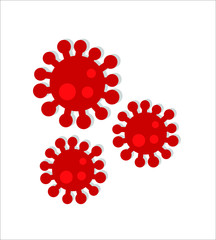 Coronavirus microbes vector symbolising the Coronavirus outbreak 2019/2020