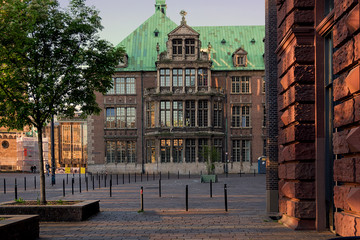 Naklejka premium The New City Hall in Bremen as seen from the Domshof Square.