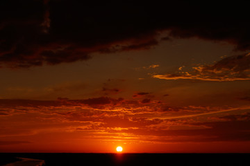 Everglade sunset wide sky