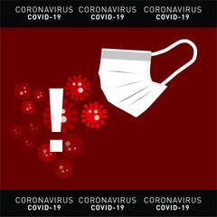 Coronavirus microbes vector symbolising the Coronavirus outbreak 2019/2020