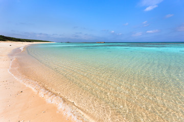 ニシ浜・日本最南端、沖縄県波照間島