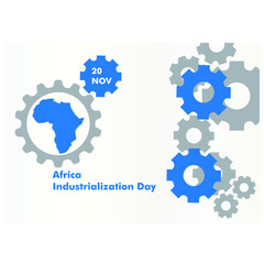 vector illustration of Africa Industrialization Day Background. banner