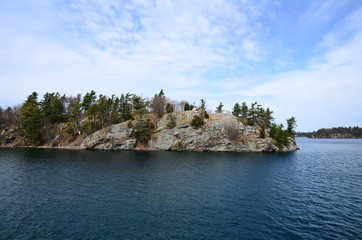 A small island in Saint Lawrence River