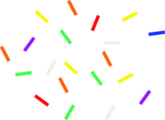 Cake sprinkles vector on a white background
