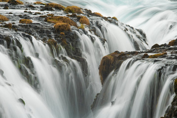 Bruarfoss waterfall Iceland long exposure