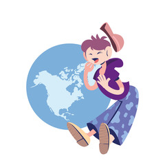 children of North America sick with coronavirus