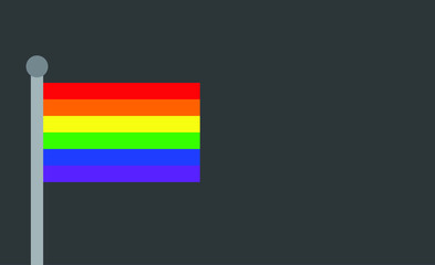 Gay pride flags vector on a white background