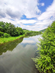 Spring Landscape of Iskar River near Pancharevo lake, Bulgaria
