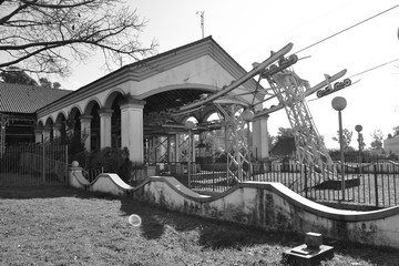 Ruined carnival park in Buenos Aires