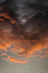 Fototapeta premium dramatic sky with clouds