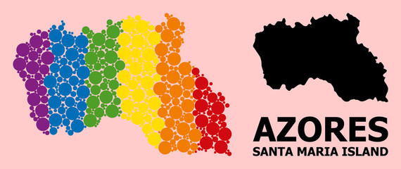 Spectrum Pattern Map of Santa Maria Island for LGBT