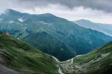 Obraz premium Colorful mountain scenes from the Carpathians of Romania.