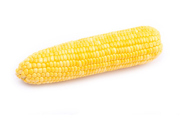 Fresh corn isolated on white background