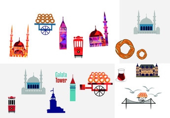 set of landmarks and istanbul