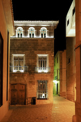 Nächtliche Altstadtrgasse Javea, Costa Blanca