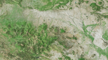 La Rioja, Spain - outlined. Satellite