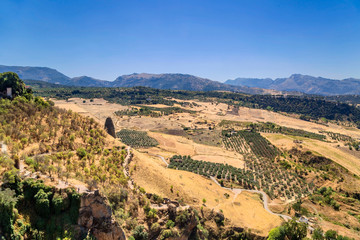 Fototapeta na wymiar view from Ronda, Spain