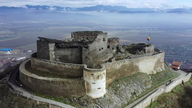 Cetatea Devei in Deva, Romania