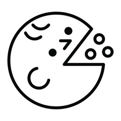 うがいをする子供 イラスト ベクター アイコン｜Gargle vector illustration. Hygiene icon