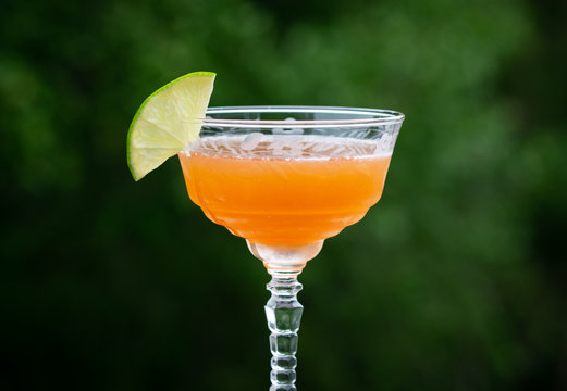 Craft Cocktail in Vintage Glass