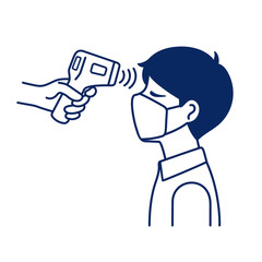 検温 体温測定のイラスト