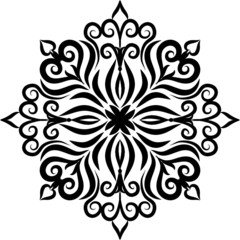 Creative mandala design. Black and white mandala.Mandalas for coloring book. decorative element.simple mandala design.flowers mandalas.