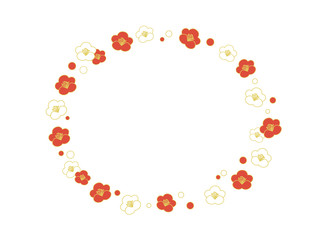 梅の花のフレーム