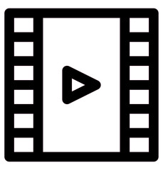 Video icon vector for web and app