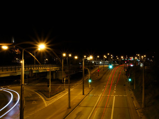 Night road! City