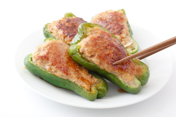 ピーマンの肉詰め