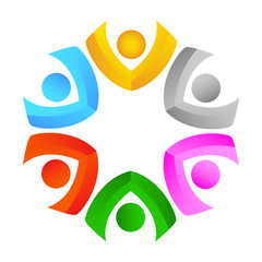 Community design inspiration vector template, Social relationship  and icon, Adoption care logo concept, Icon symbol