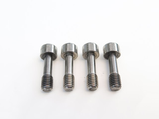 Hexagon socket head cap screw isolated on white background