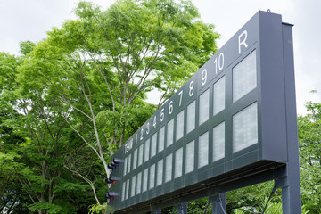 野球のスコアボード	