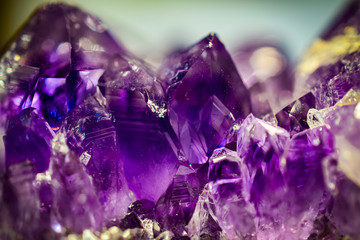 amethyst crystals macro