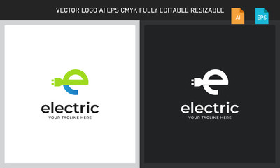 modern e letter logo template design creative e letter for a company