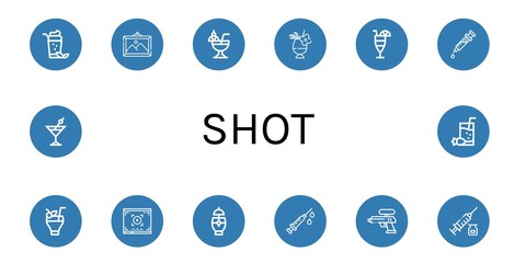 shot icon set