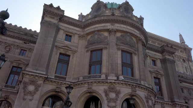 Low angle process plate of Opera Garnier in Paris. France