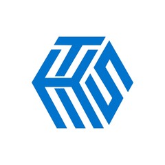 THS, TKS, SKT, HTS, KTS initials geometric cubic letter model logo and vector icon