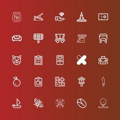 Editable 25 collection icons for web and mobile