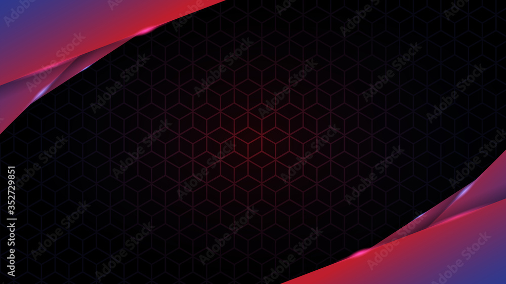 Aufkleber abstract background gradient design with geometric fluid shapes composition.futuristic minimal patte