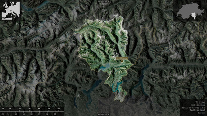 Ticino, Switzerland - composition. Satellite © Yarr65