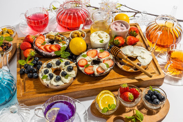 きれいになるハーブティー　Colorful herb tea