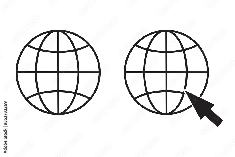 Poster web site icon. online site vector icon. image of internet access. stock template.