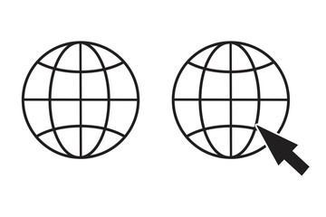 Web site icon. Online site vector icon. Image of internet access. Stock template.